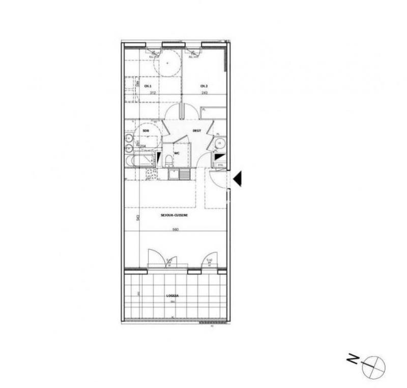 Appartement - 65 m² - 3 pièces