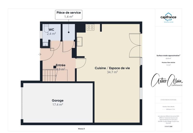 Maison - 86 m² - 4 pièces