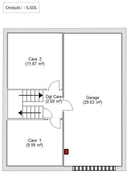Pavillon - 100 m² - 5 pièces
