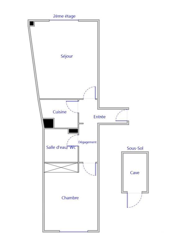 Appartement - 38 m² - 2 pièces