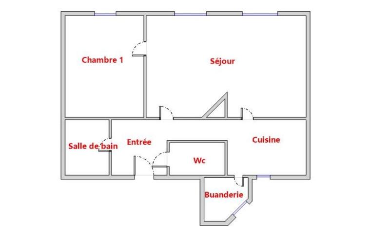 Appartement - 48 m² - 2 pièces
