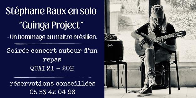 Diner concert avec Stéphane Raux