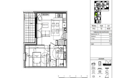 Appartement - 39 m² - 2 pièces