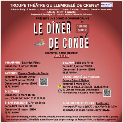 Théâtre - Comédie - le Diner de Condé