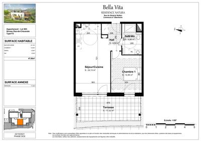 Appartement - 48 m² - 2 pièces
