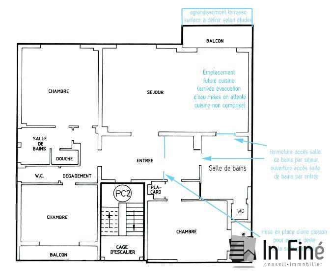 Appartement - 143 m² - 5 pièces