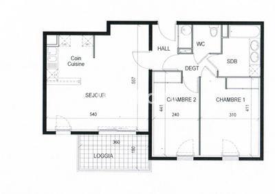 Appartement - 70 m² - 3 pièces