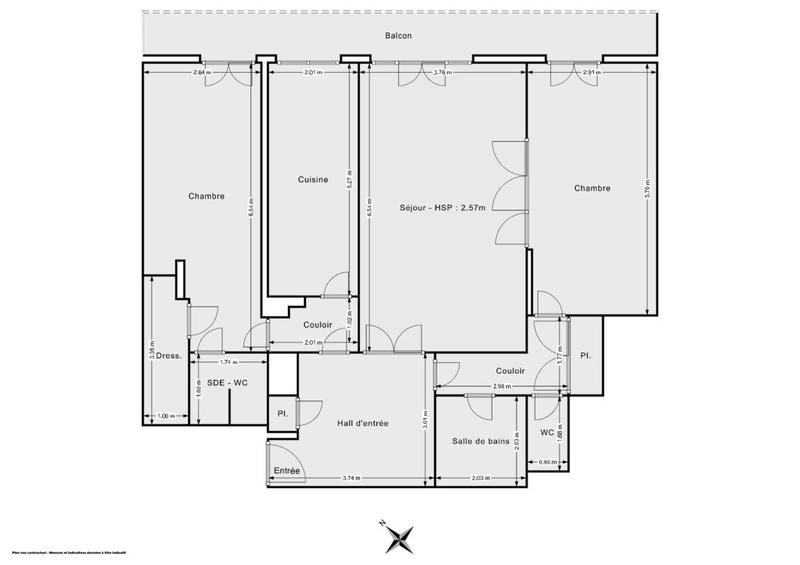 Appartement - 93 m² - 4 pièces