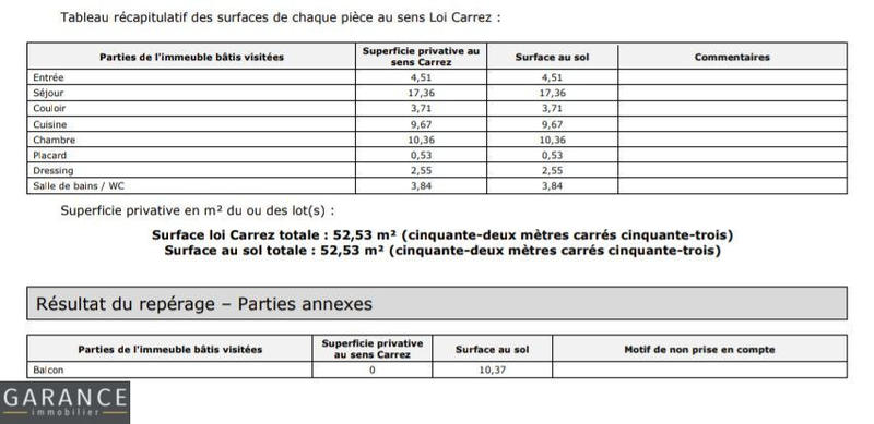 Appartement - 56 m² - 2 pièces