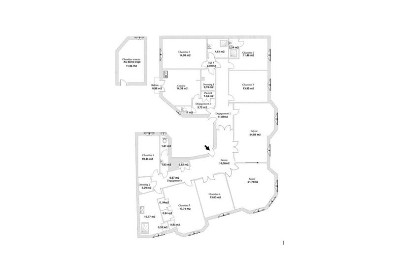 Appartement - 224 m² - 8 pièces