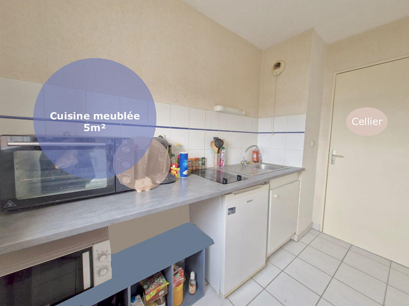 Appartement - 45 m² - 2 pièces