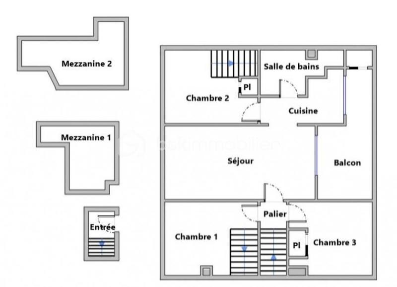 Appartement - 46 m² - 4 pièces