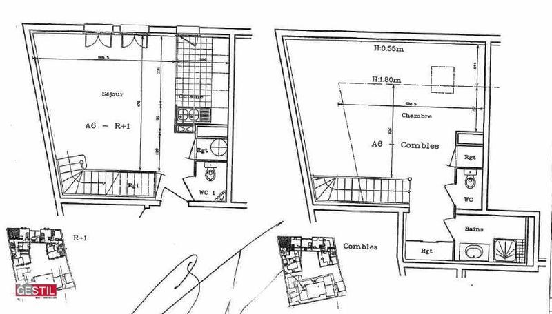 Appartement - 56 m² - 2 pièces