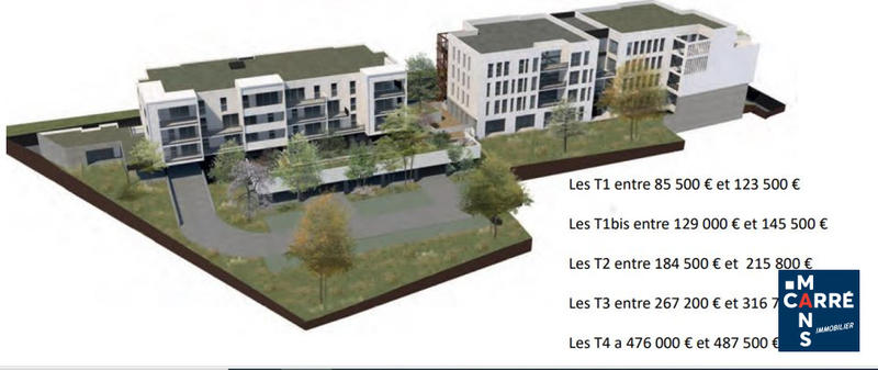 Appartement - 45 m² - 2 pièces