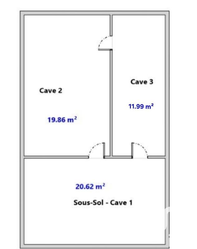 Appartement - 77 m² - 3 pièces