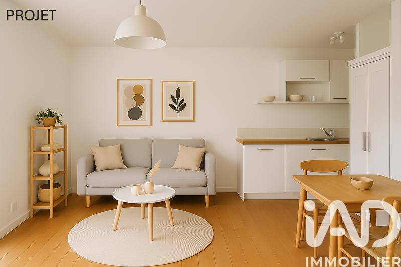 Studio - 21 m² - 1 pièce