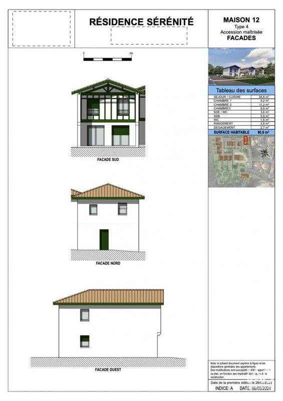 Maison - 80 m² - 4 pièces