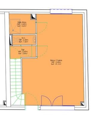 Maison - 89 m² - 5 pièces