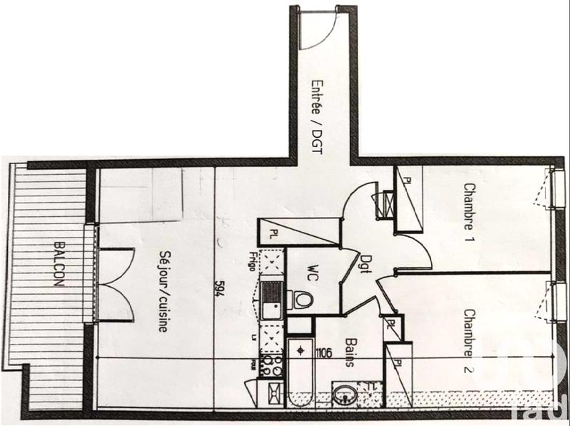 Appartement - 69 m² - 3 pièces
