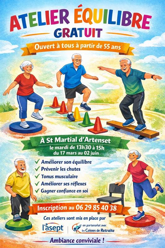 Atelier équilibre séniors