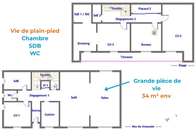 Maison - 150 m² - 8 pièces