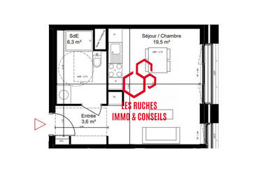 Appartement - 29 m² - 2 pièces