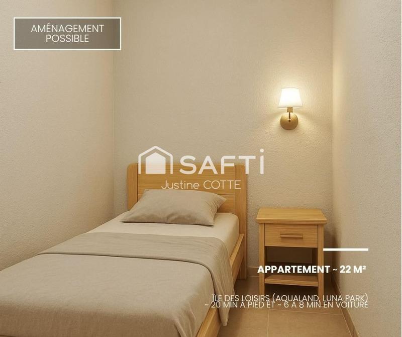 Appartement - 22 m² - 1 pièce