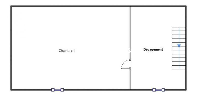 Maison de bourg - 44 m² - 2 pièces