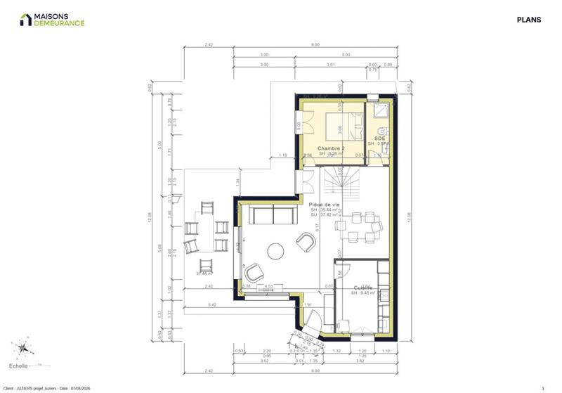 Maison - 113 m² - 6 pièces