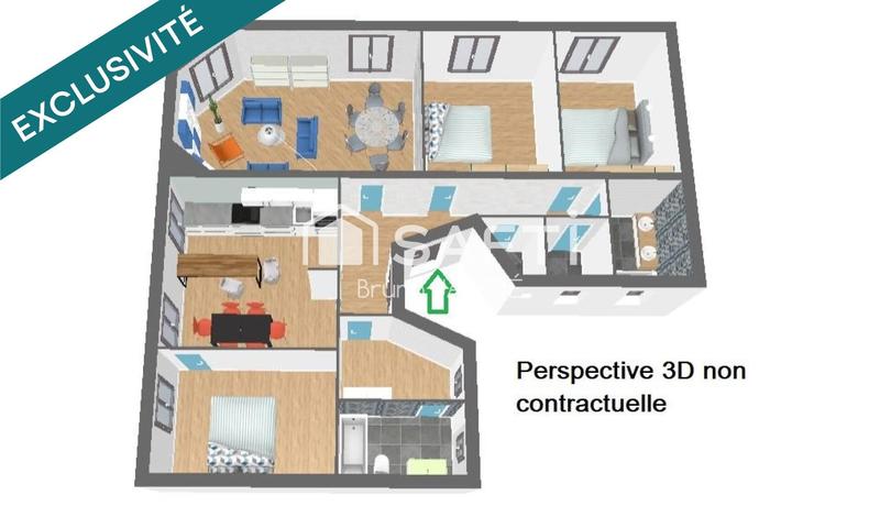Appartement - 105 m² - 5 pièces