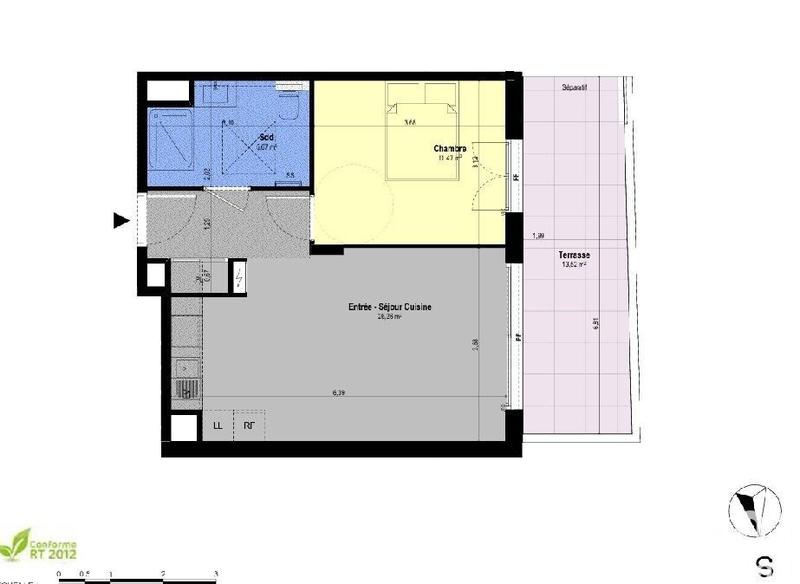 Appartement - 43 m² - 2 pièces