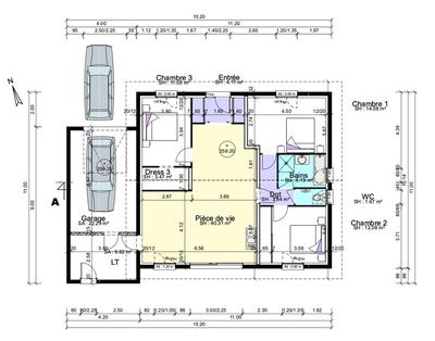 Maison - 102 m² - 4 pièces