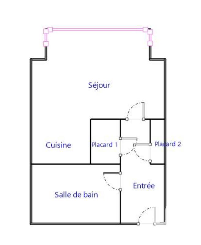 Studio - 26 m² - 1 pièce