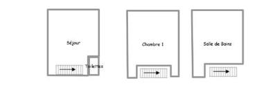 Triplex - 32 m² - 2 pièces