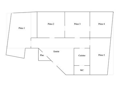 Bureau - 110 m² - 5 pièces