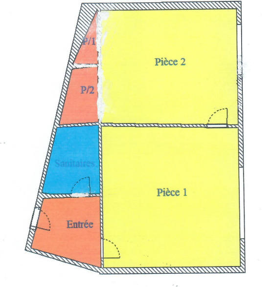 Bureau - 30 m² - 2 pièces