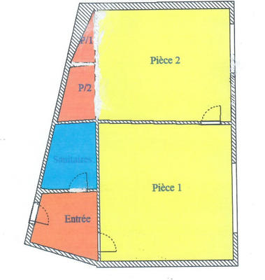 Bureau - 30 m² - 2 pièces