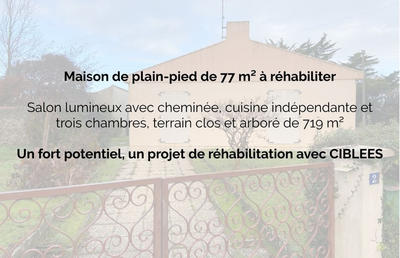 Maison - 77 m² - 4 pièces