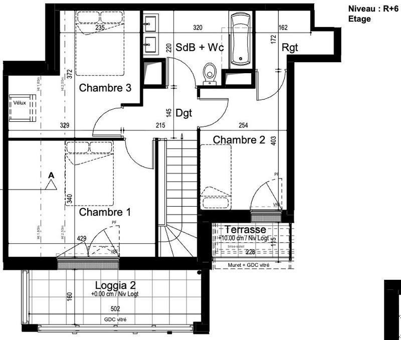 Duplex - 89 m² - 4 pièces
