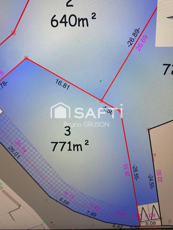 Terrain - 771 m²
