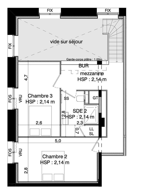 Loft - 100 m² - 4 pièces