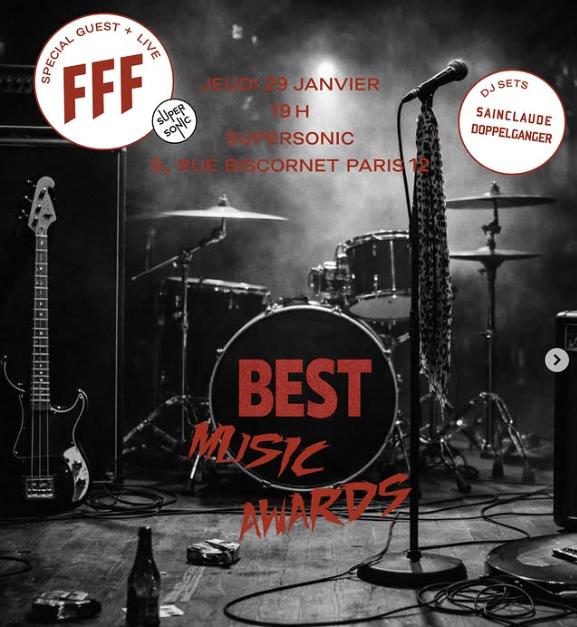 Best Music Awards avec Fff en concert