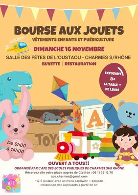 Bourse aux jouets, puériculture