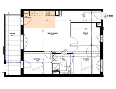 Appartement - 68 m² - 4 pièces