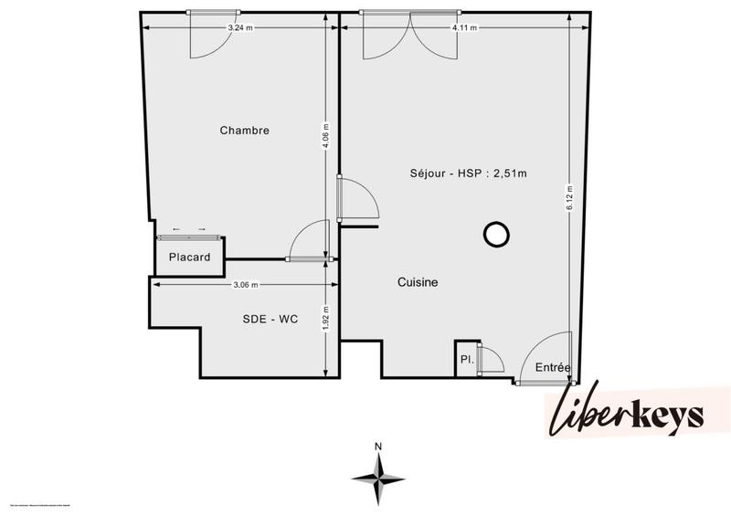 Appartement - 40 m² - 2 pièces