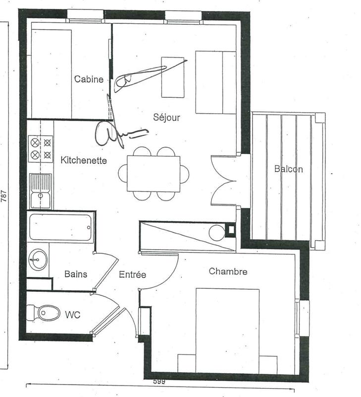 Appartement - 37 m² - 2 pièces