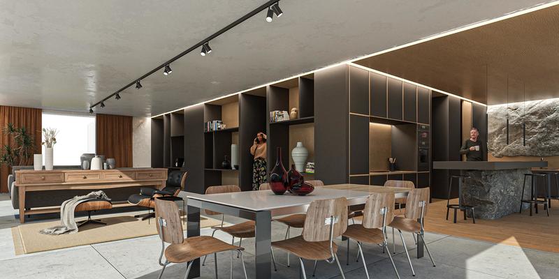 Appartement - 200 m² - 6 pièces