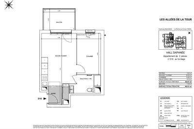 Appartement - 40 m² - 2 pièces
