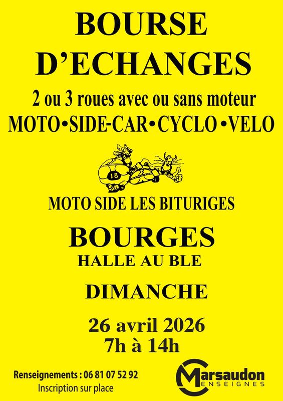 Bourse d'Échanges Moto-side car