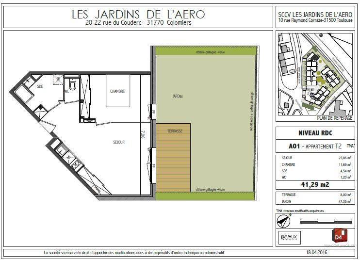 Appartement - 41 m² - 2 pièces